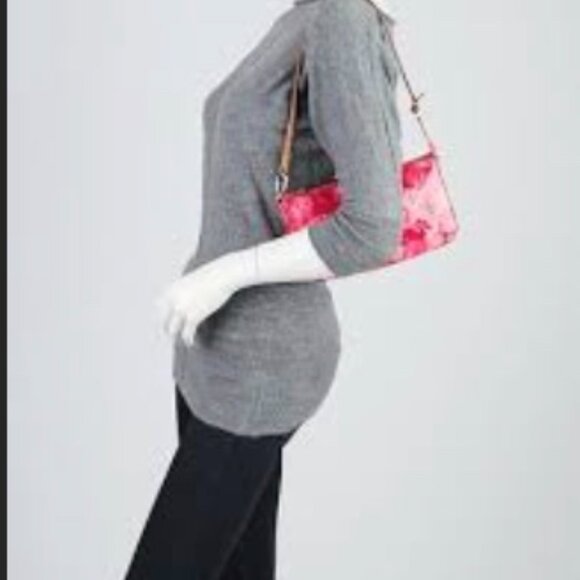 Louis Vuitton Vernis Ikat Pochette Accessoire Wristlet- hot pink! - Picture 14 of 14